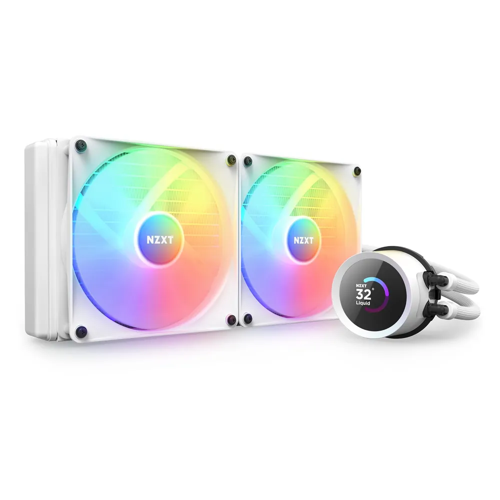Flüssigkeitskühlung NZXT Kraken 280 RGB 280mm 2 Lüfter Weiß
