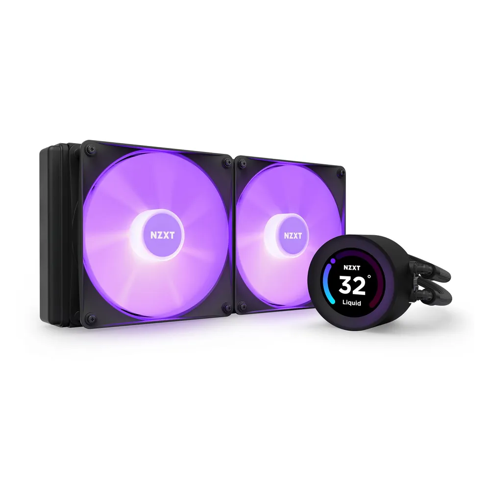 Flüssigkeitskühlung NZXT Kraken Elite 280 RGB 280mm 2 Lüfter Schwarz