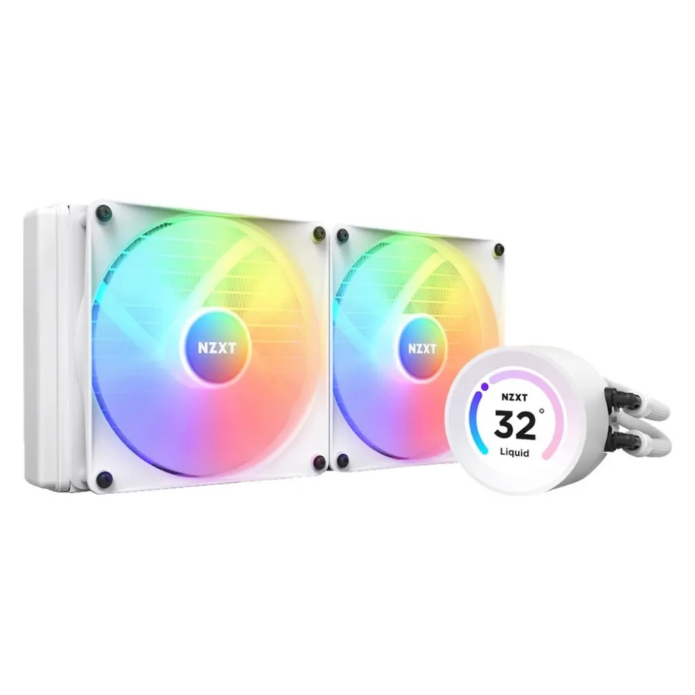 Flüssigkeitskühlung NZXT Kraken Elite 280 RGB 280mm 2 Lüfter Weiß