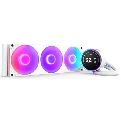 NZXT Kraken Elite 360 RGB-Flüssigkeitskühlsatz mit 360-mm-IPS-Display (weiß)
