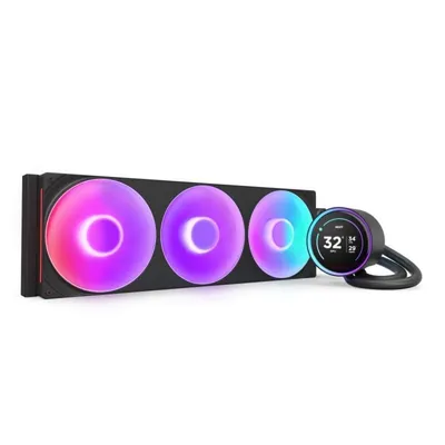 Kraken Elite V2 NZXT RGB Core Triple Lüfter 420mm Flüssigkeitskühler Kraken Elite V2 NZXT RGB Core Triple Lüfter 420mm Flüssigkeitskühler