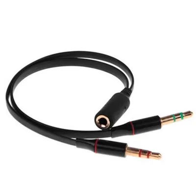OcioDual Kabelsplitter Mini-Klinke 3,5 mm auf 2x Aux Buchse/Stecker