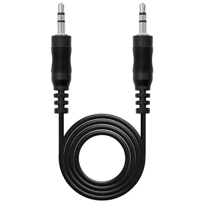 OcioDual Nanocable Jack 3,5 mm Stecker/Stecker 1,5 m Schwarz