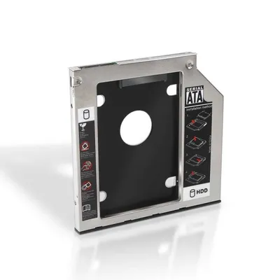 Ociodual 7-mm-Festplattenadapter für 9,5-mm-tragbares optisches Laufwerk, Silber