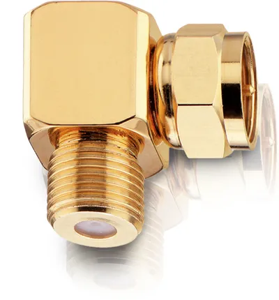 F- Stecker Winkeladapter 2St