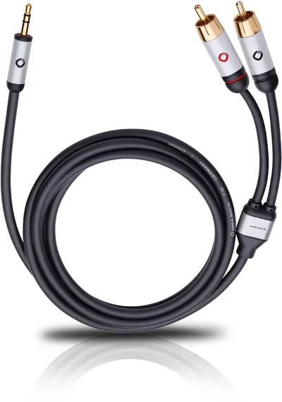 i-Connect-Kabel: 3,5 mm Klinkensteckerauf 2 x Cinch-Stecker 1,5m