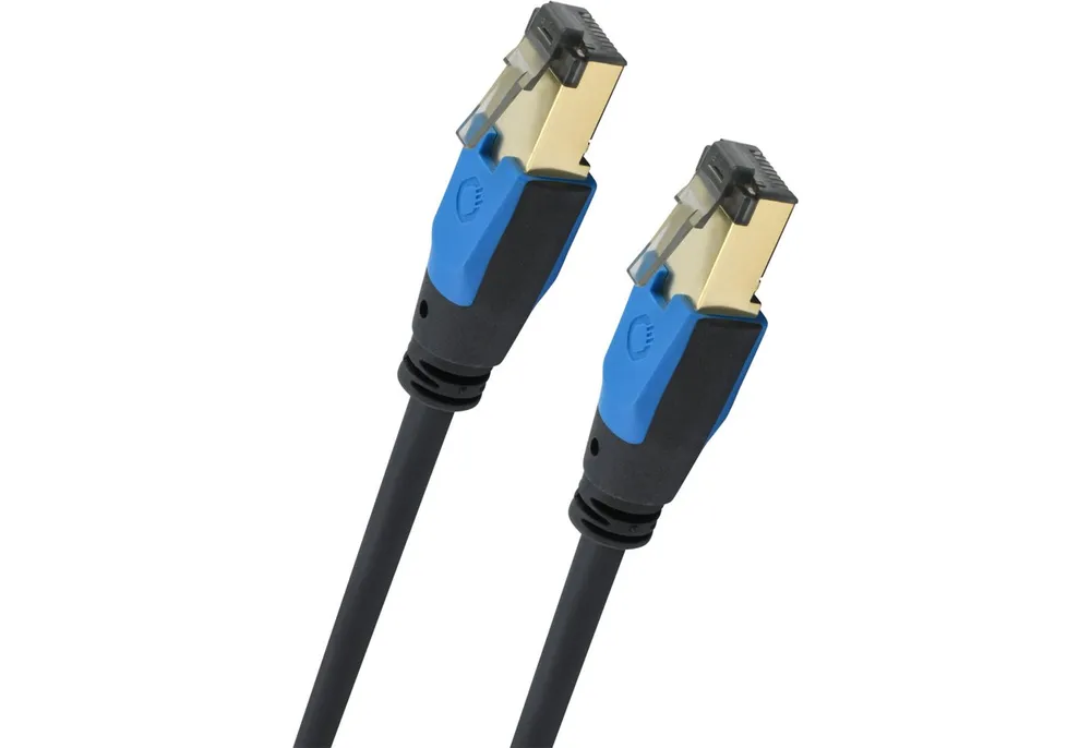 OEHLBACH Giga Stream Streaming & Netzwerk Kabel Cat 8.1 Netzwerkkabel, RJ-45, RJ45 (200 cm), Hochwertiges Kupfer, Robust