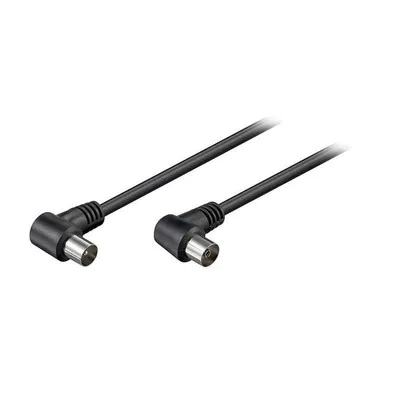 Koaxialkabel Winkelantenne 1,5m Schwarz