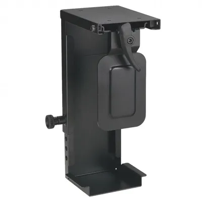 Mini-CPU-Halter unter dem Schreibtisch, Schwarz