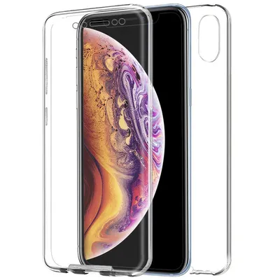 Transparente 3D-Silikonhülle für iPhone XS Max