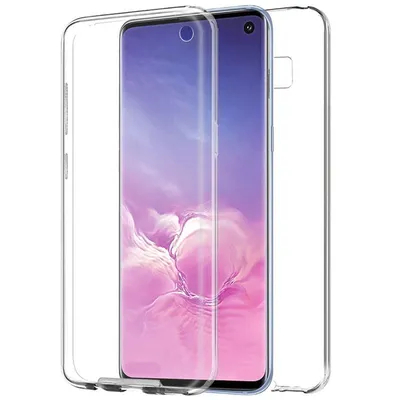 Transparente 3D-Silikonhülle vorne und hinten für Samsung Galaxy S10