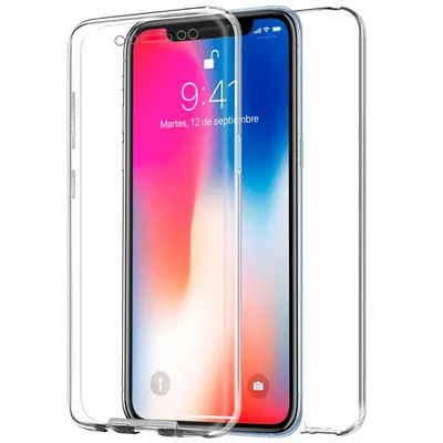 Transparente 3D-Silikonhülle für iPhone X/XS