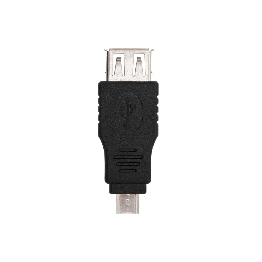 USB OTG Adapter Nanocable USB 2.0 Micro B Macho zu USB A Hembra Schwarz