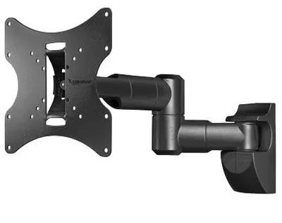 Schwenkbare Wandhalterung für TV/Monitor VESA 200/200 Schwarz