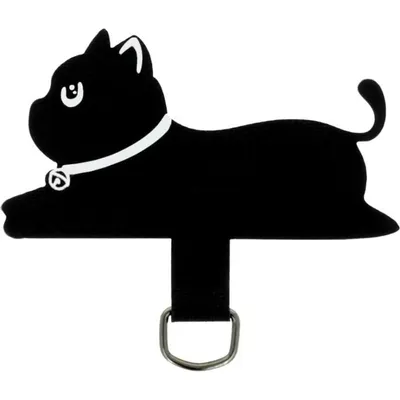 Haltesystem Lanyard TFO Schwarz Weiss fuer Handy