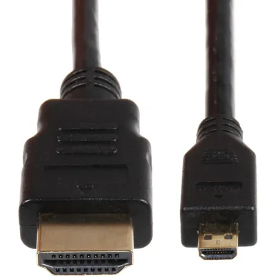 Micro-HDMI-auf-HDMI-Kabel, 3 m, Schwarz