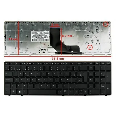 Laptop-Tastatur für HP Elitebook 8560P/Probook 6560B/6565B/6570B/6575B Schwarz