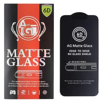 OEM Gehärtetes Glas 6D mattiert für iPhone XR / 11 schwarzer Rahmen