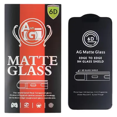 OEM Gehärtetes Glas 6D mattiert für Samsung Galaxy A05s schwarzer Rahmen