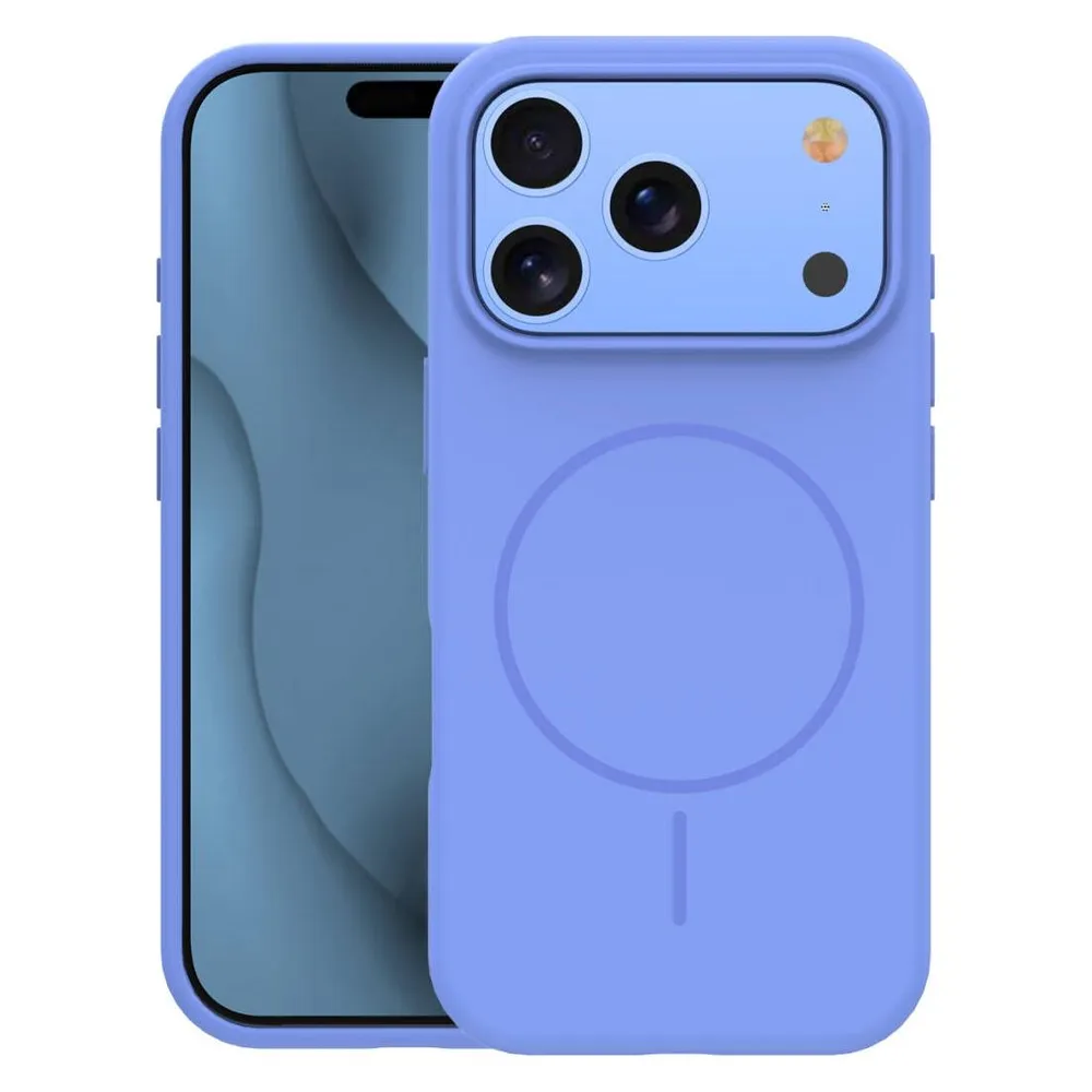 OEM Silikon Thin Mag Hülle für iPhone 17 Pro 6,3" / iPhone 18 Pro 6,3" himmelblau