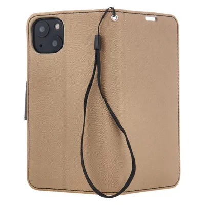 OEM Smart Fancy Tasche für Samsung Galaxy S24 Plus gold-schwarz