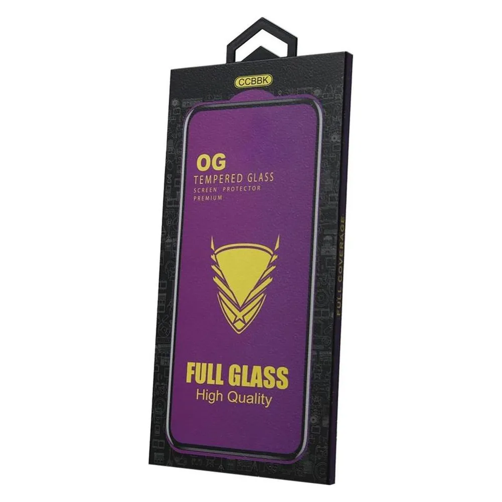 OEM Gehärtetes Glas OG Premium für Samsung Galaxy S24 Ultra schwarzer Rahmen