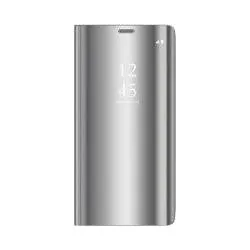OEM Smart Clear View Case für Samsung Galaxy A55 5G silber