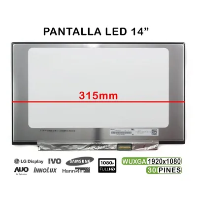 LED-Bildschirm 14" für Laptops Acer Swift 5 SF514-51-777U / Asus ZenBook UX490UA-X574-BL