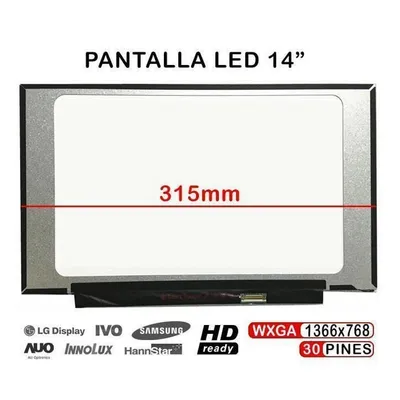 LED-Bildschirm 14" WXGA 315 mm für Laptop B140XTN07.2 NT140WHM-N44 V8.0