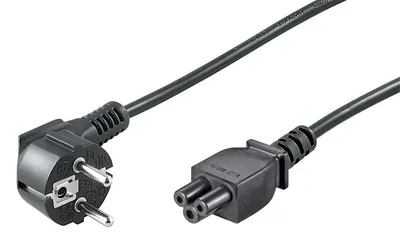 Microconnect PE010818 Stromkabel Schwarz 1,8 m CEE7/7 C5-Koppler