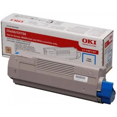 Original OKI Tonerpatrone Cyan für Drucker C5650/C5750