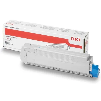 Tonerpatrone Oki 45862821 Cyan Original für ES8453/8473 10000 Seiten