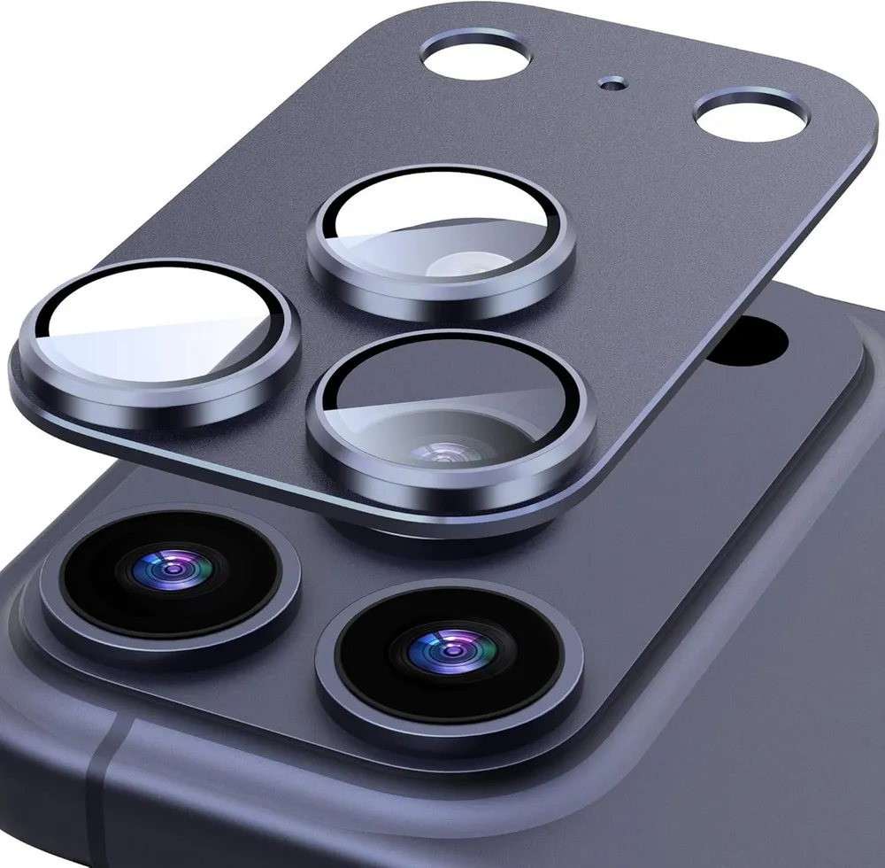 OLi Kameraschutzglas Kameraschutz für iPhone 17 Pro / 17 Pro Max, Volle Abdeckung für Hat Keinen Einfluss auf die Hülle, Packung, 1 Stück, Matt Metallplatte, 9H Gehärtetes Glas Ring Abdeckung