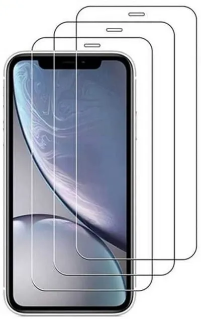 OLi Schutzfolie 3X Displayschutz Glass Kompatibel mit iPhone 12/12 Pro Hartglas, (Spar-Set, 3-St), Panzer Schutz Glas