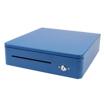 Kassenschublade Olympia S330 Blau Metall 4 Scheinfächer 8 Münzfächer Sicher