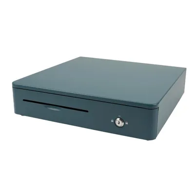 Kassenschublade Olympia M405 Blau Metall 4 Scheinfächer 8 Münzfächer Elektronisch