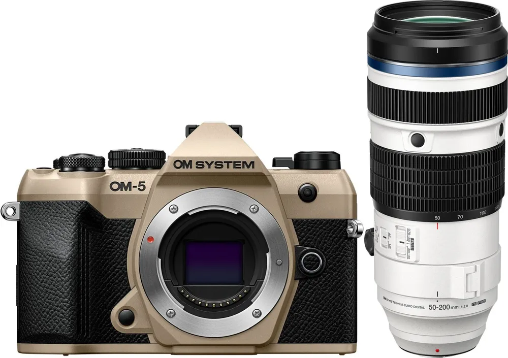 OM System OM-5 Mark II beige + OM System M.Zuiko ED 50-200mm f2,8 PRO 200,00 € Cashback