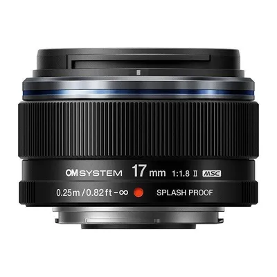 Objektiv OM SYSTEM M.Zuiko Digital ED 17mm F1.8 II Olympus OM Mount Schwarz
