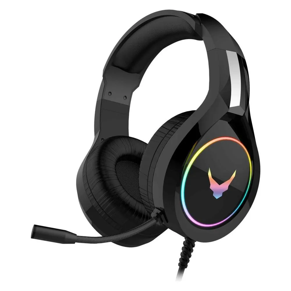 Omega VH6060B Headphones Wired Head-band Gaming Black, Metallic