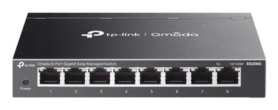 Switch TP-Link Omada ES208G Managed L2 8x Gigabit Ethernet Wandmontage Switch