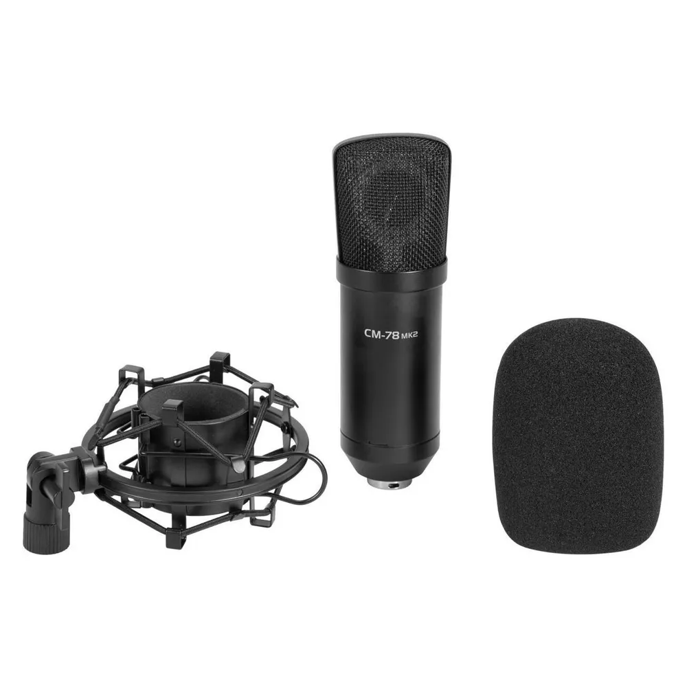 Omnitronic MIC CM-78MK2 Grossmembran-Kondensatormikrofon