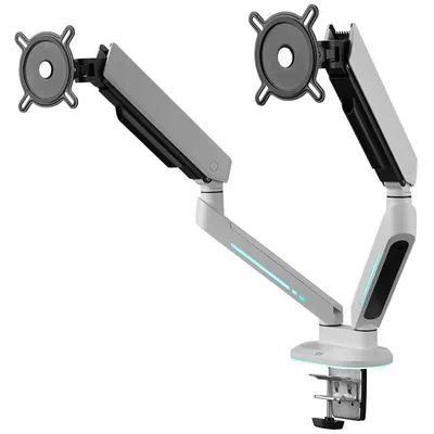One For All DM 8220 Monitorhalterung 2 Arme Tisch 21 bis 45" VESA 75x75 bis 100x100 Max 14Kg