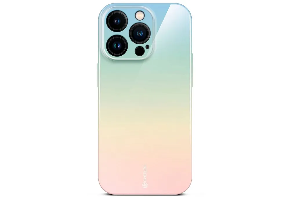 ONEFLOW Handyhülle für iPhone 15 Pro Splash Cover Bunt Regenbogen 6,1 Zoll, Hülle mit Design Muster Designer Case Kameraschutz Handy Schutzhülle