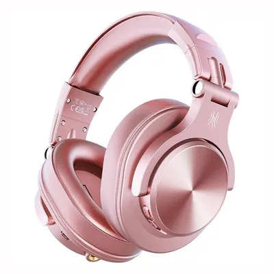 OneOdio A70 kabellose Bluetooth 5.2 Kopfhörer mit Geräuschunterdrückung, Mikrofon und 50 h Akku, rosa