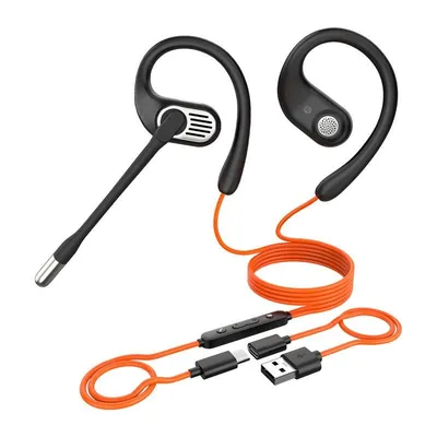 Kopfhörer OneOdio OpenRock Link 10 mit USB-C-Kabel und AI-Rauschunterdrückung, schwarz