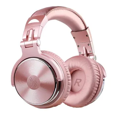 OneOdio Pro10 Kopfhörer mit Kabel, Shareport, integriertem Mikrofon, roségold