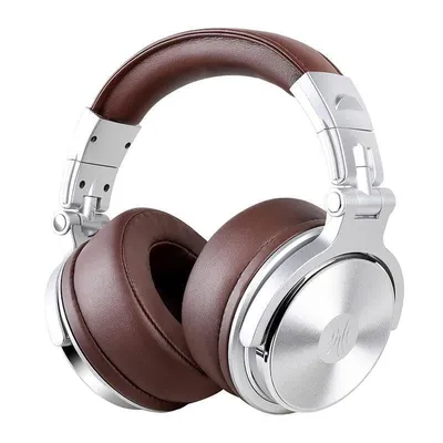 Kopfhörer OneOdio Pro30 Silver mit 3,5 mm und 6,35 mm Anschlüssen