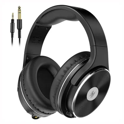 OneOdio Studio HiFi Kopfhörer mit Kabel, Mikrofon, Shareport und breiter Kompatibilität schwarz