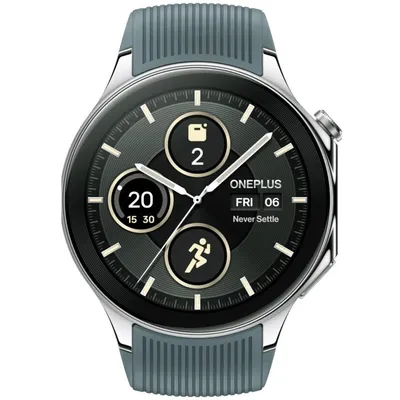 OnePlus Watch 2 Radiant Steel Amoled Smartwatch-Uhr 140–210 mm Radiant Steel