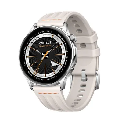 OnePlus Watch Lite Bluetooth 44.98mm Edelstahl Silber Schlankes Profil 8,9mm